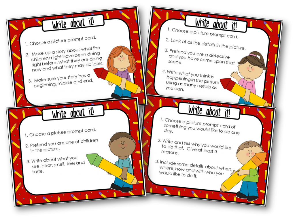 Write About It! Free Writing Station Activity 